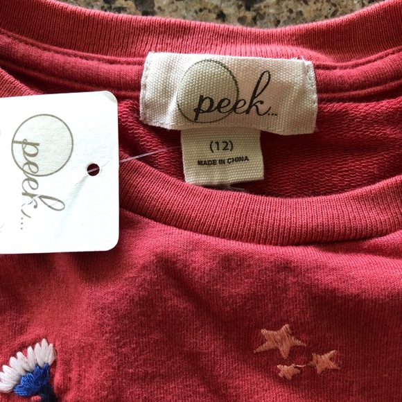 Peek- Melon colored short sleeve knit dress - Picture 2 of 2